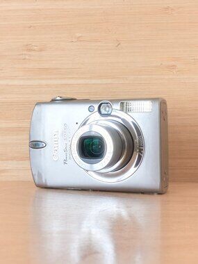 Canon PowerShot SD550 Digital ELPH 7.1MP Camera Silver 3x Zoom Tested